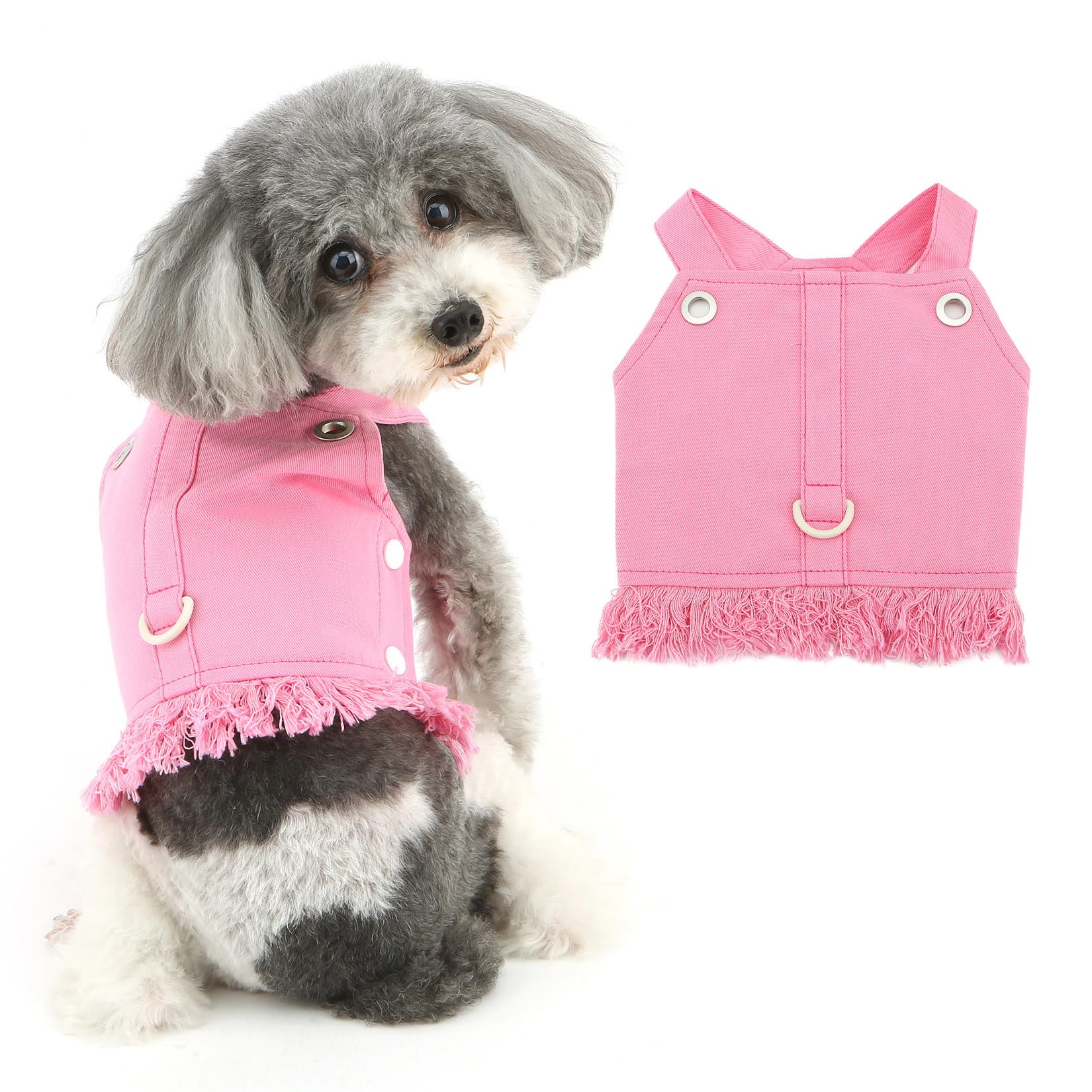 Amazon.co.jp: 犬用ハーネス 犬服 デニムベスト 春 夏 柔らか おしゃれ