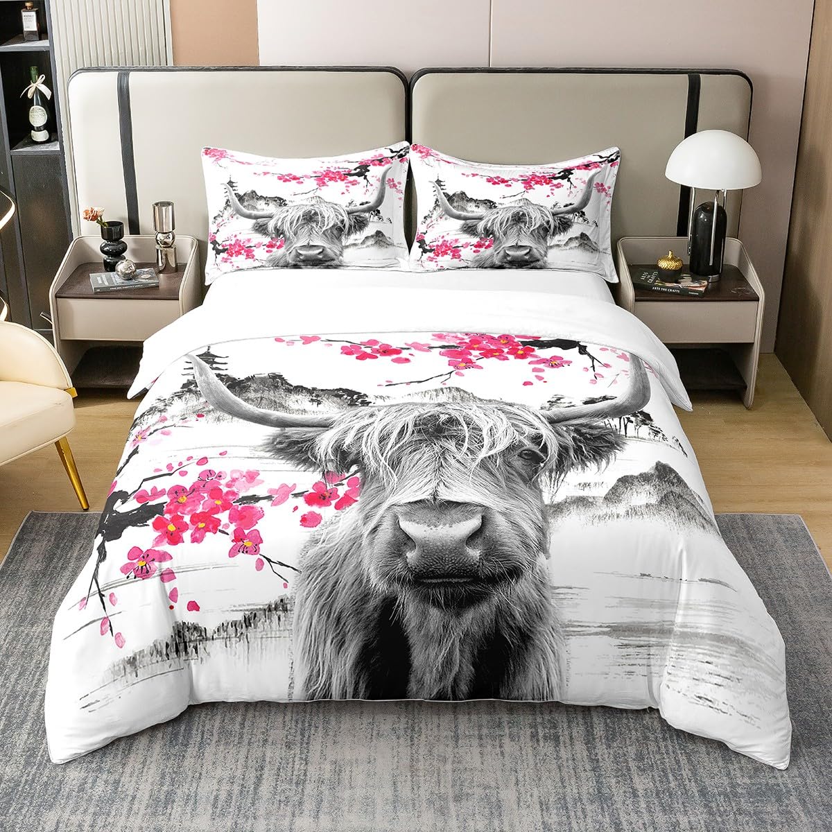 Housse de couette coton 220x260 pour une ambiance chalet chaleureuse