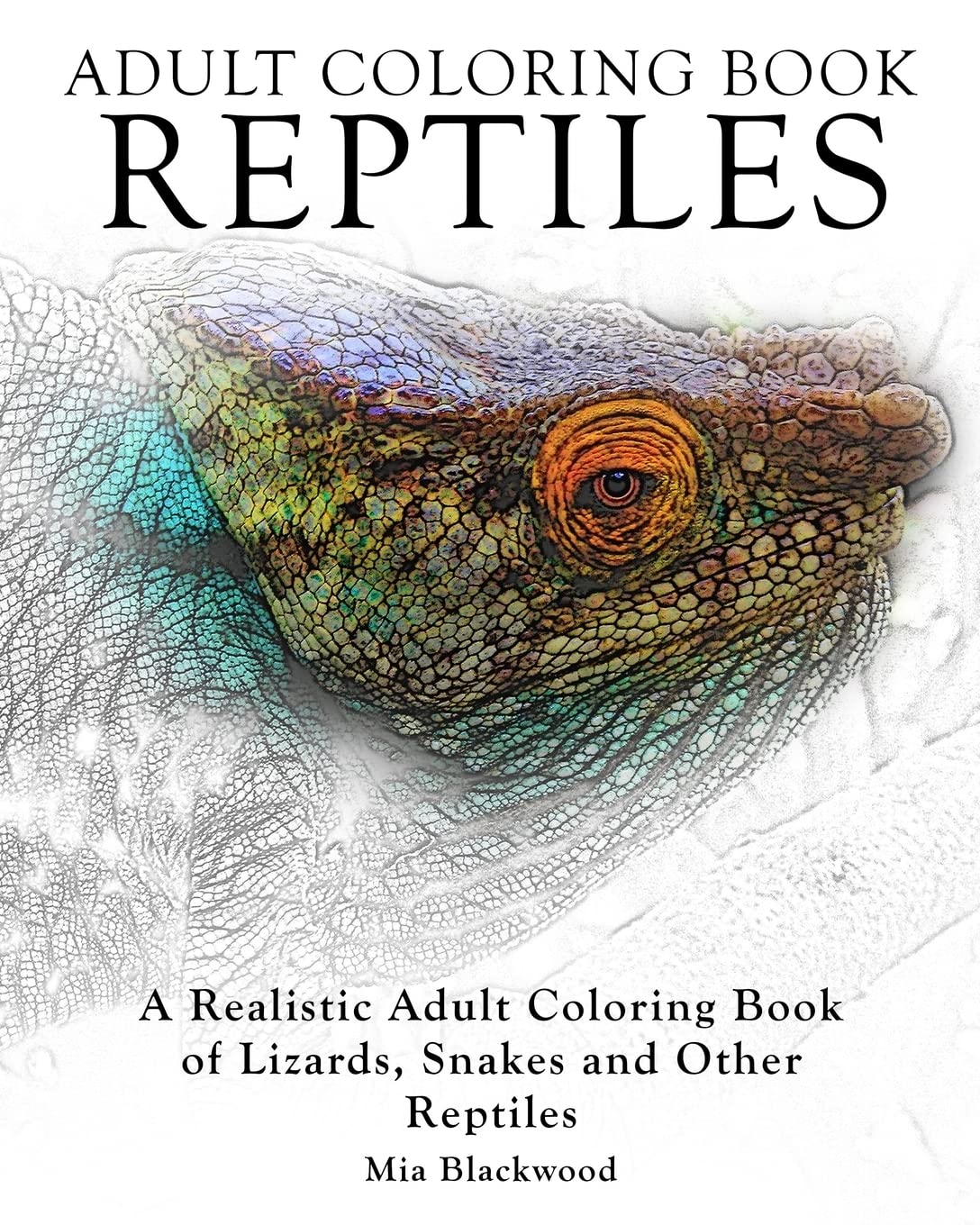 Amazon.com: Adult Coloring Books Reptiles: A Realistic Adult Coloring ...