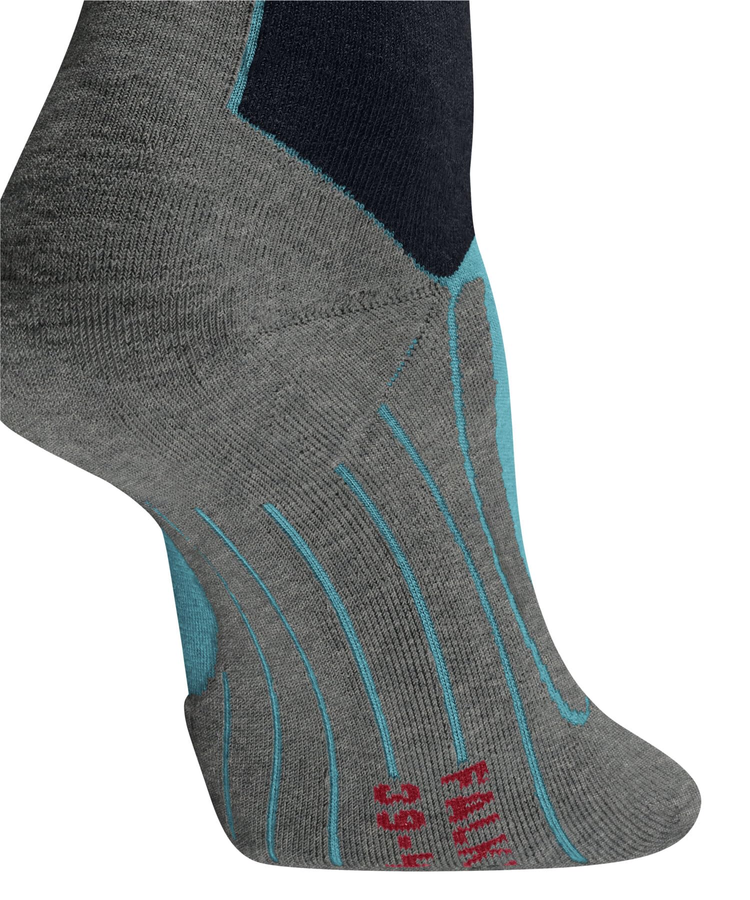 FALKE Kobiety Skarpety narciarskie SK4 Advanced W Kh Wełna ciepłe cienkie1 Para, Turkusowy Peacock Blue 6536-O, 35-36