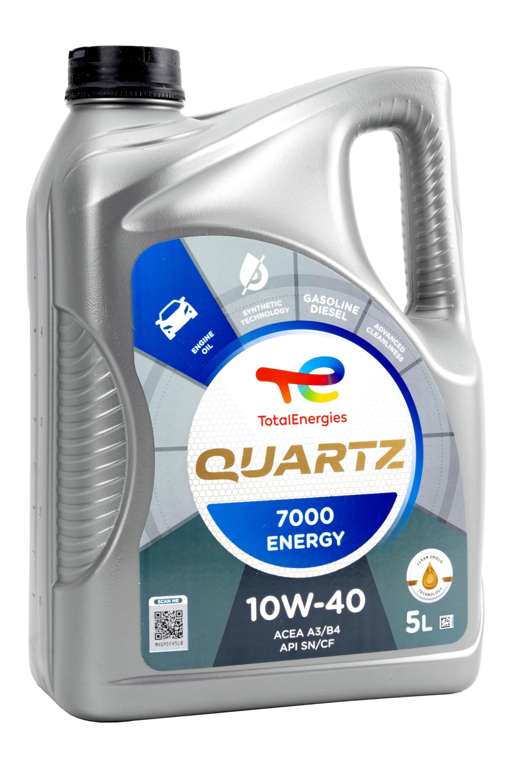 Total 169153/​201537 Quartz 7000 Energy 10W-​40 Aceites de Motor para Coches, 5 litros
