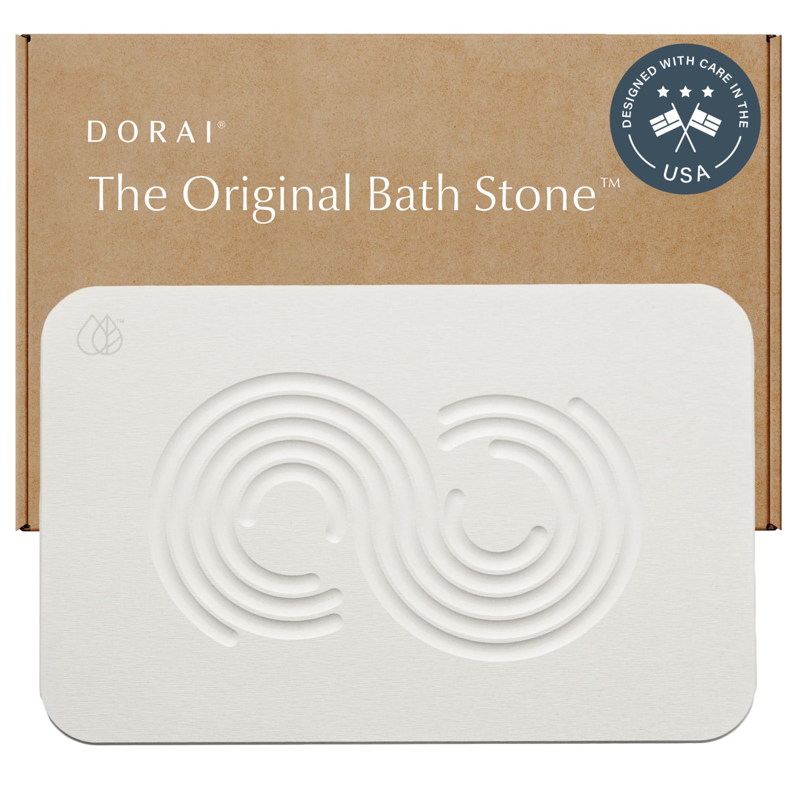 Dorai Home Stone Bath Mat - Premium Diatomaceous Earth Bath Floor Mats with Non-Slip Base…