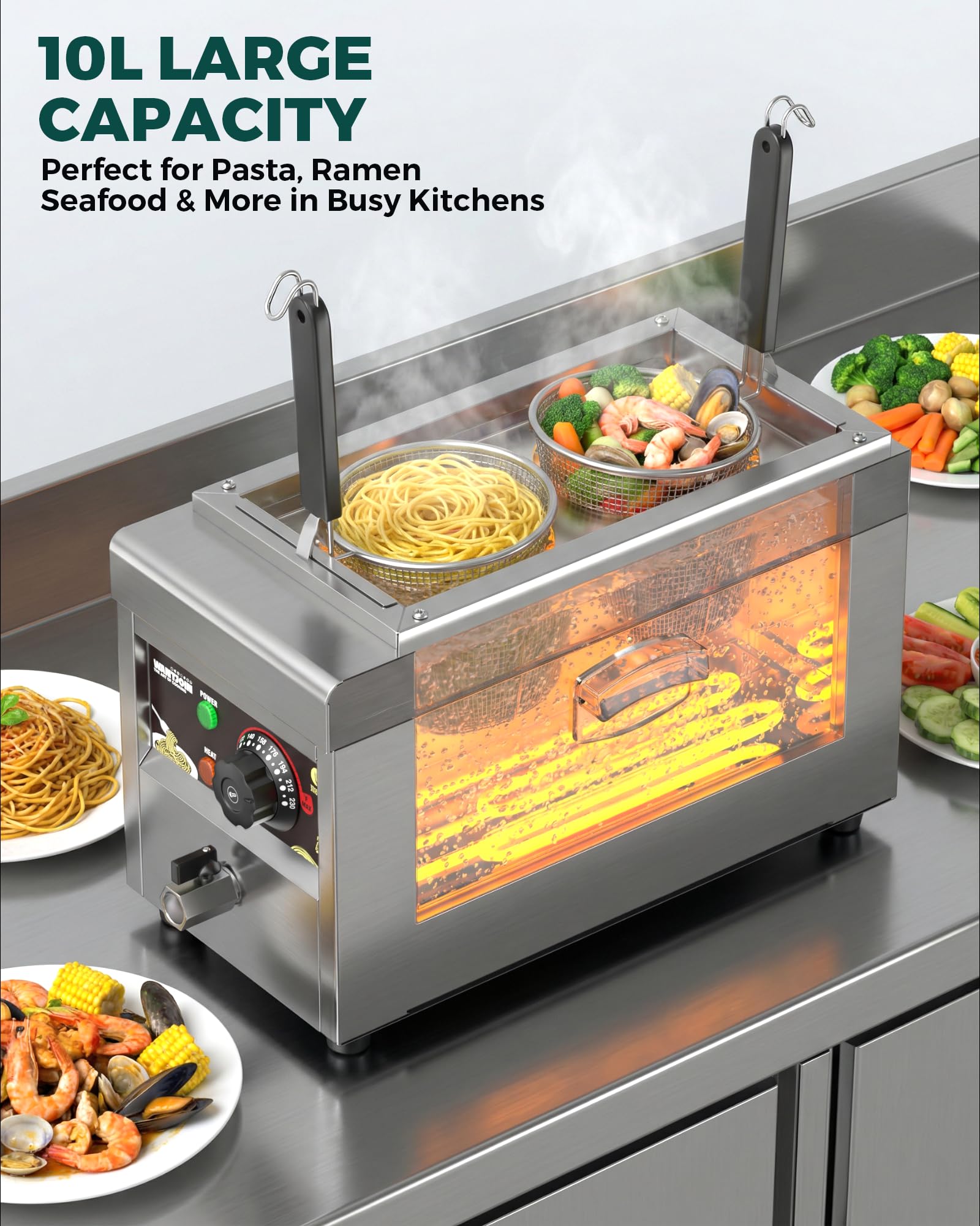 Amazon.com: WantJoin Commercial Pasta Cooker - Electric Pasta