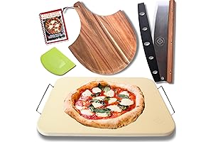Large 15-Inch Pizza Brick Stone - Pizza Making Kit with Pizza Baking Stones