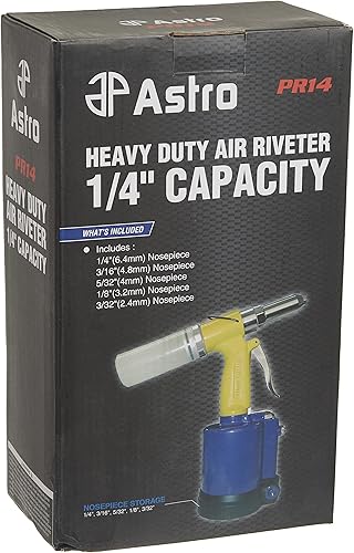 Vista 7 de Chicago Pneumatic Juego de herramientas de remachador de aire - CP9882 y Astro Pneumatic PR14, herramientas mecánicas para remaches ciegos de hasta