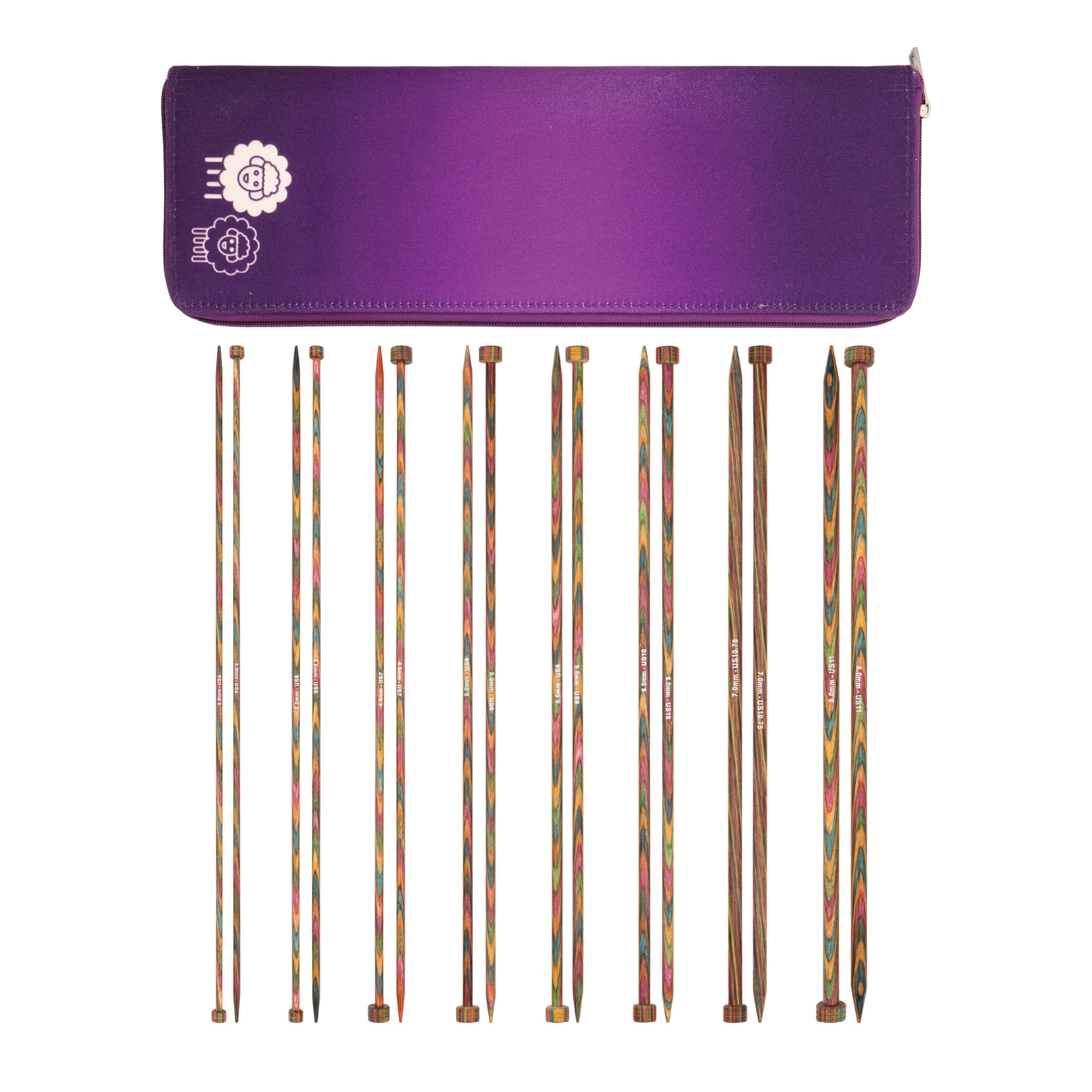 Set Di Ferri Da Maglia A Punta Singola Knitpro, Symfonie, 35 Cm, 3.50-8.00Mm-image