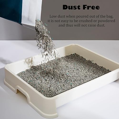 Miniatura 4 de Arena mixta 5 en 1 para gatos, tofu para gatos, absorción de agua de 5 pliegues, aglutinación rápida, súper control de olor, carbón activado, sin