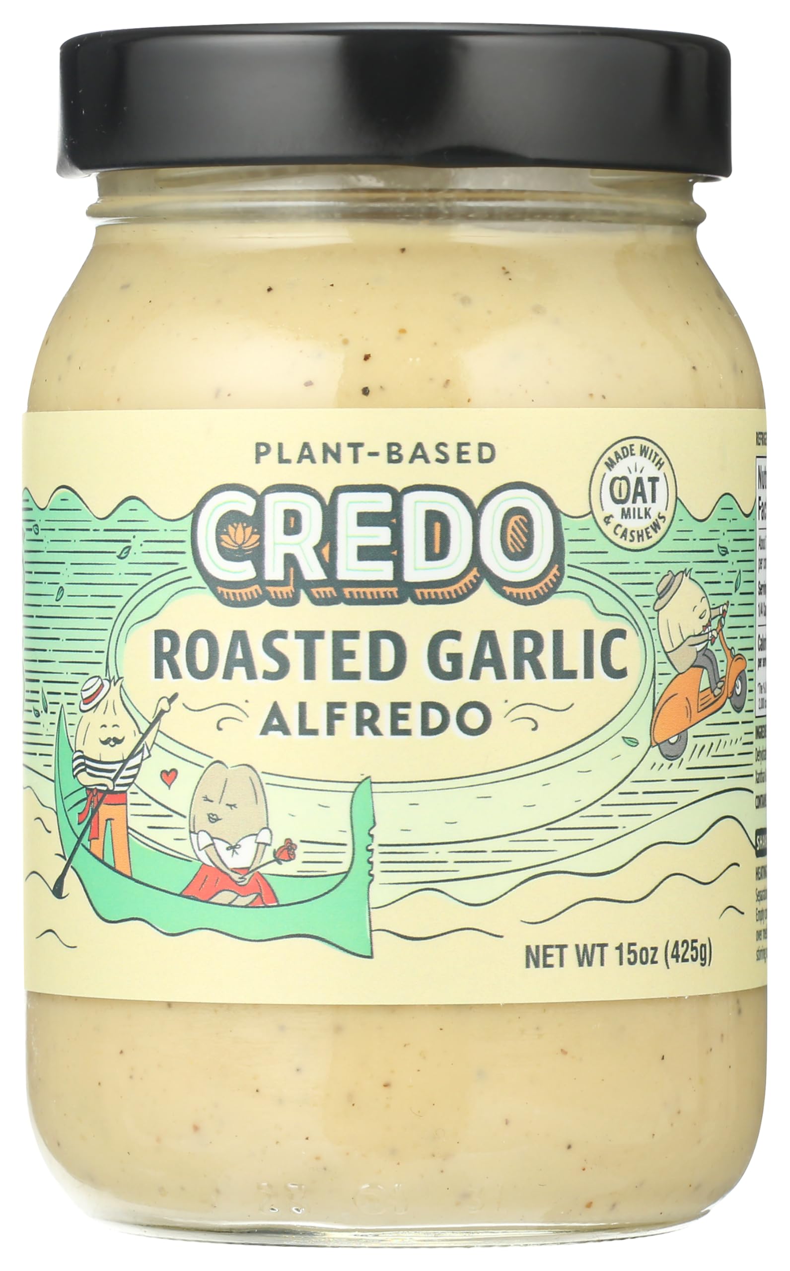 CREDO FOODS Roasted Garlic Alfredo, 15 OZ