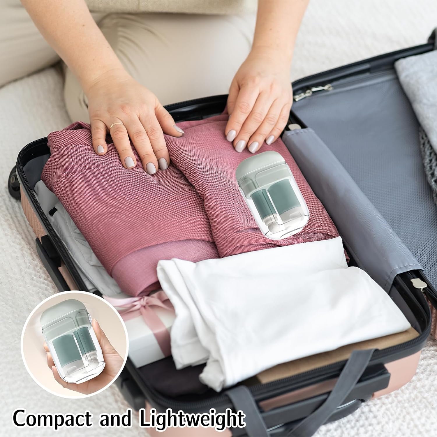 3-in-1 Toothbrush Travel Case Kit - Foldable Toothbrush with Toothpaste Dispenser&Mouthwash Cup,Portable Tooth Brush Holder for Camping, Business Trips, and Daily Use