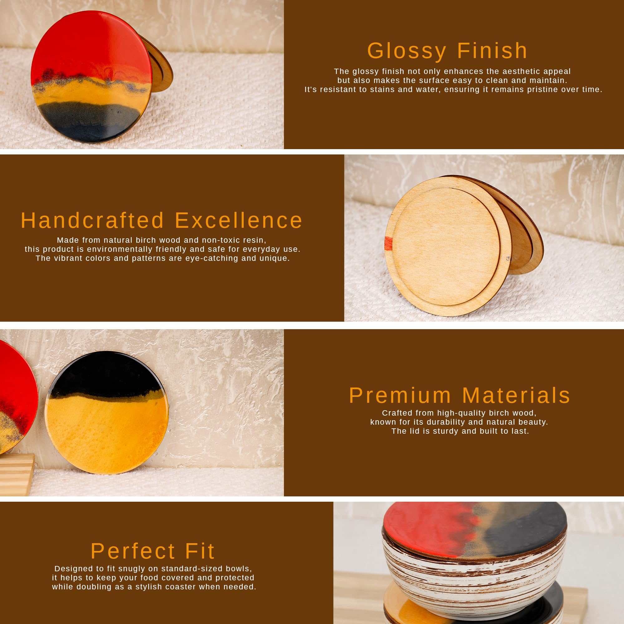 DELISH KITCHEN CC-1853 Pearl Metal Colander Bowl with Lid Kaku Yellow