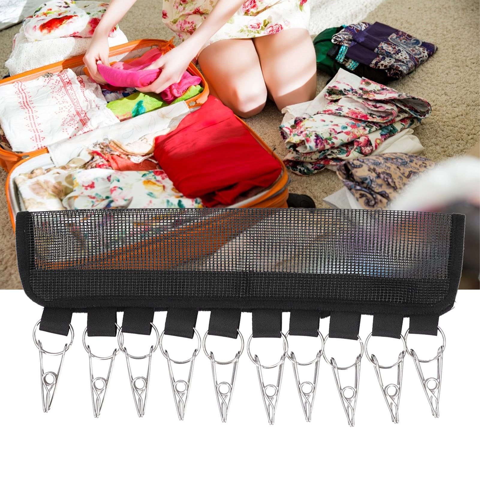 Generisch Handtuchhalter Wäscheständer tragbarer Wäscheklammer-Handtuchhalter Wäscheständer Faltbarer Handtuchhalter für Reisen Badezimmer zum Aufhängen von Kleidung