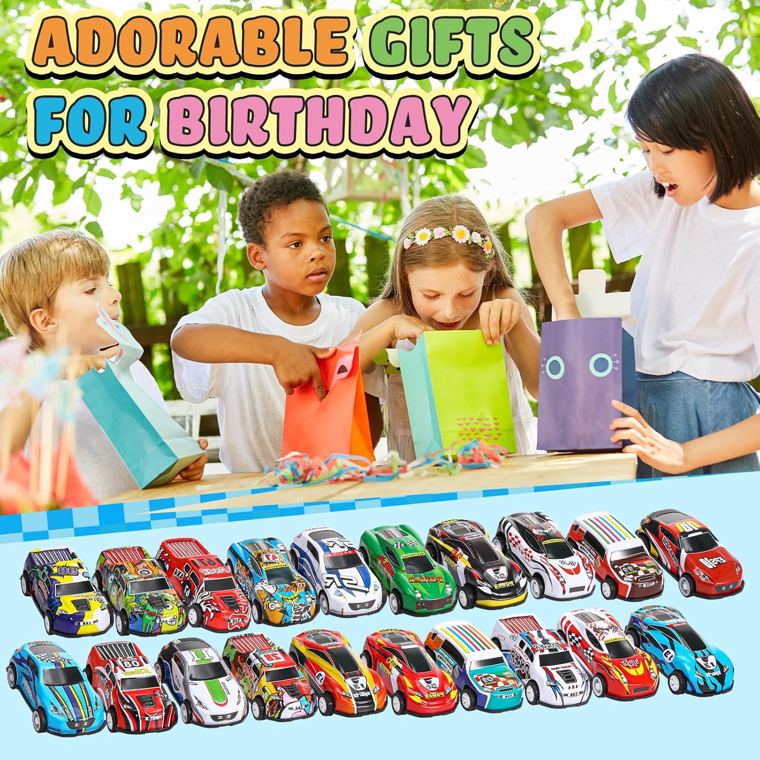 Vinsot 60 Pcs Pull Back Cars, Mini Die Cast Race Cars Vehicles Bulk, Favors Car, Treasure Box Goodie Bag Stuffers, Birthday Gift(Stylish)