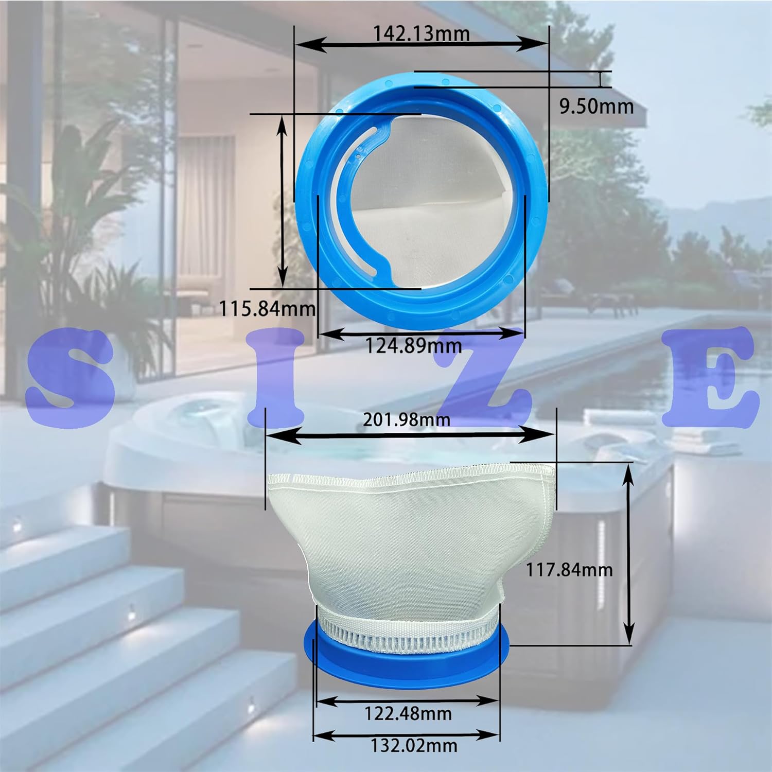 HTCPSD 2540-389 Replacement Hot Tub Sundance Filter Part: Pro-Polish 5" Filter Bag (2 Pack) Fits All of The Following J-400 hot Tubs