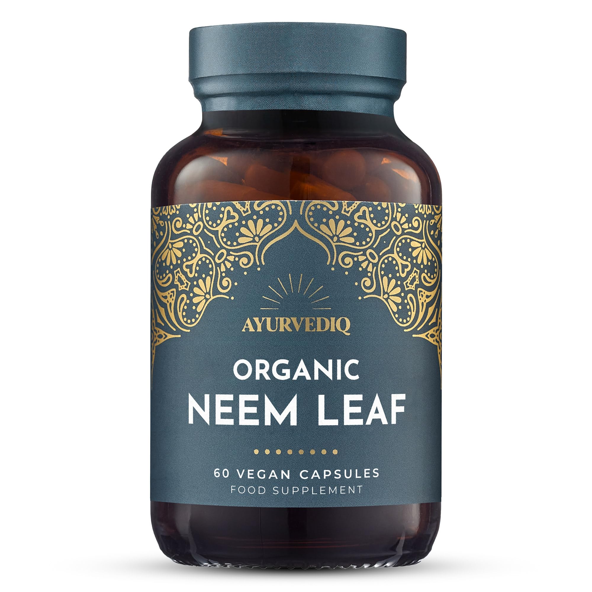 Fushi Organic Neem Leaf Capsules, 60 Caps | Fresh-Ground Whole