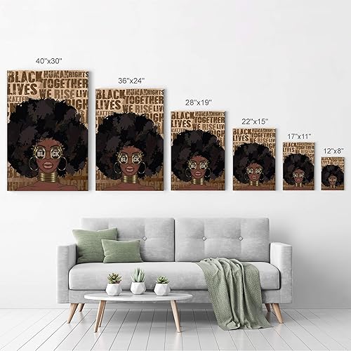Vista 31 de Arte de pared afroamericano, decoración de pared de arte negro, arte negro afroamericano, arte de pared de niña negra, impresión afroamericana, arte