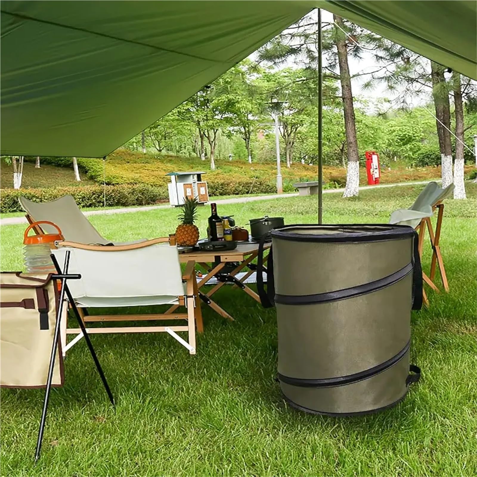 Gartensack Pop Up 30-Gallonen-Abfallbeutel/Gartenbeutel, wiederverwendbarer Rasen/Blätter-Mülleimer/zusammenklappbarer Gartenbeutel geeignet