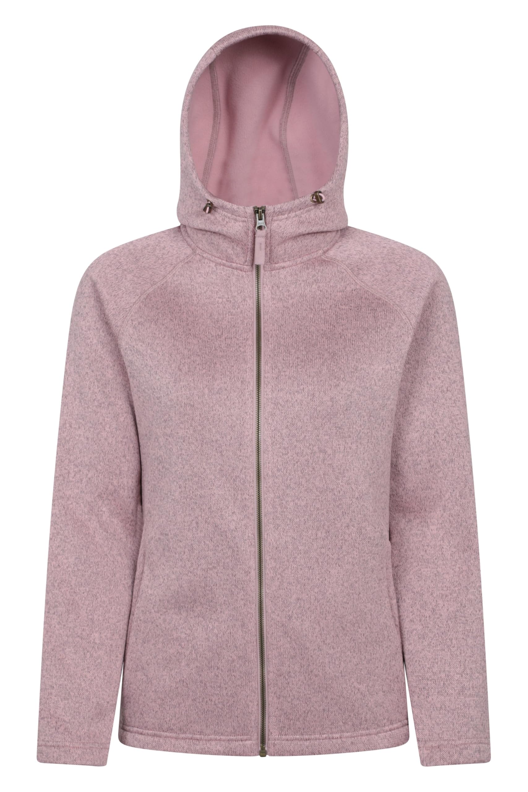 Mountain Warehouse Nevis Full Zip Womens Fleece Jacket Pale Pink (Nevis) 22