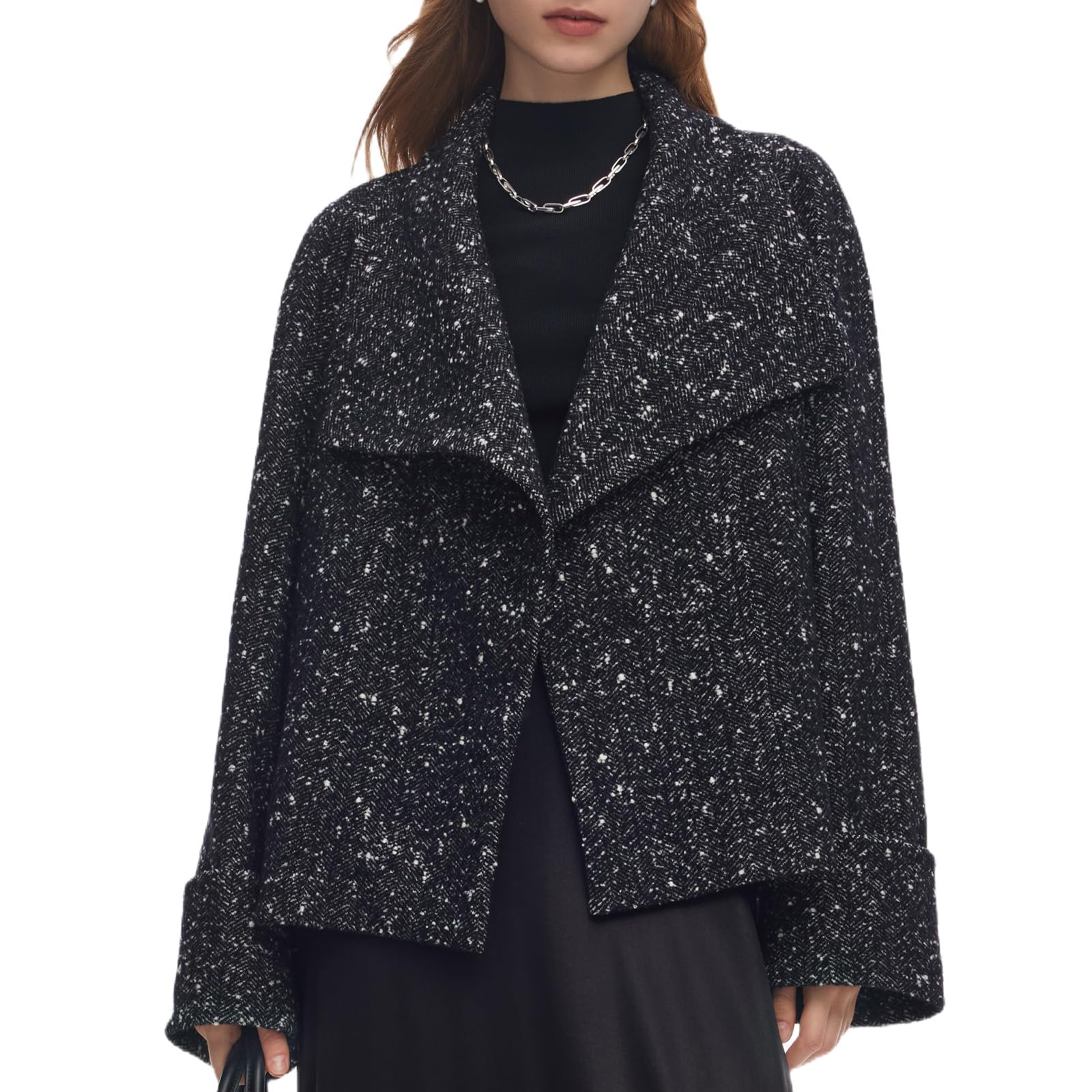 GOELIA 2026 Womens Casual Blazers Long Sleeve Work Office Open Front Suit Jacket Business Blaze