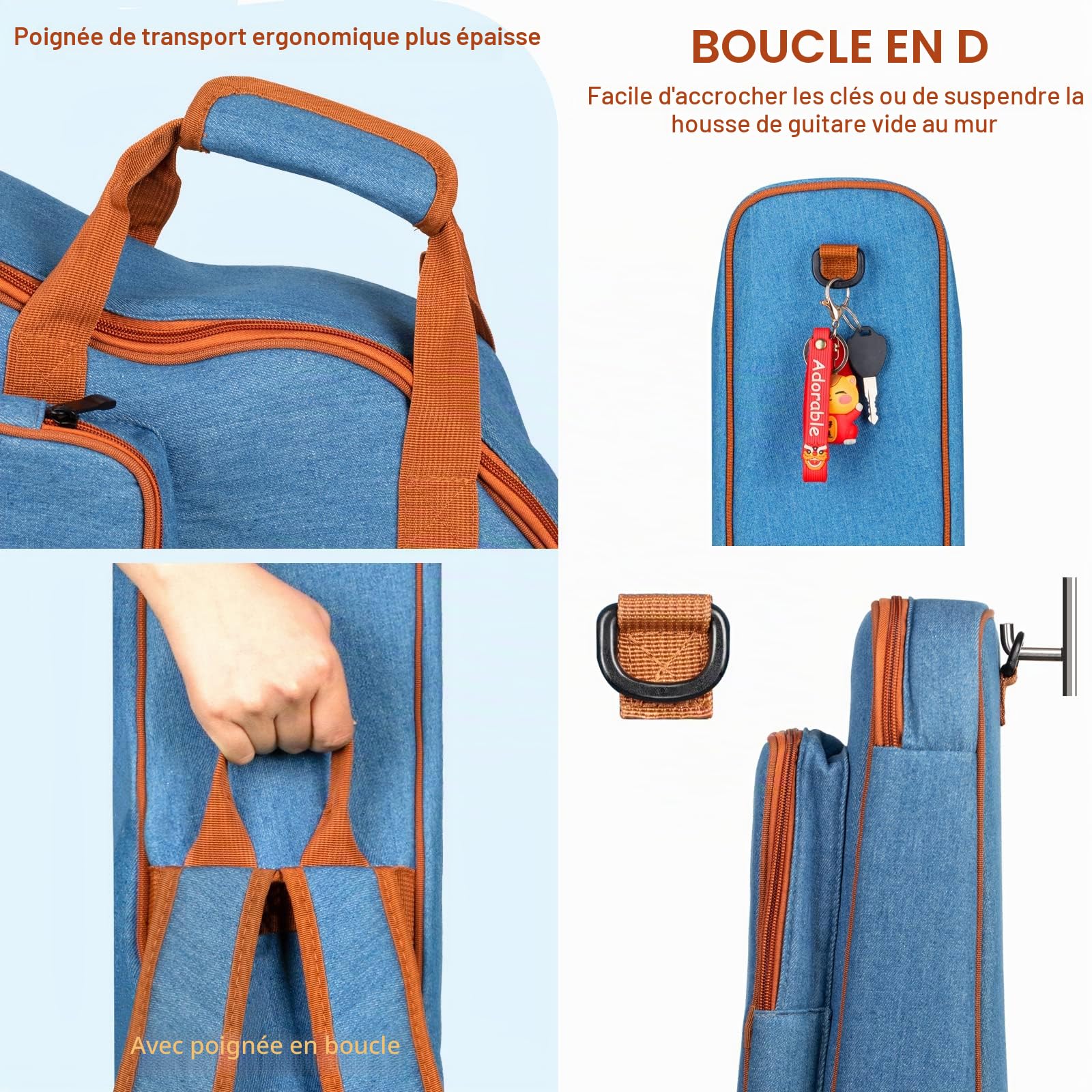 CAHAYA Sac de Transport pour Guitare Acoustique
