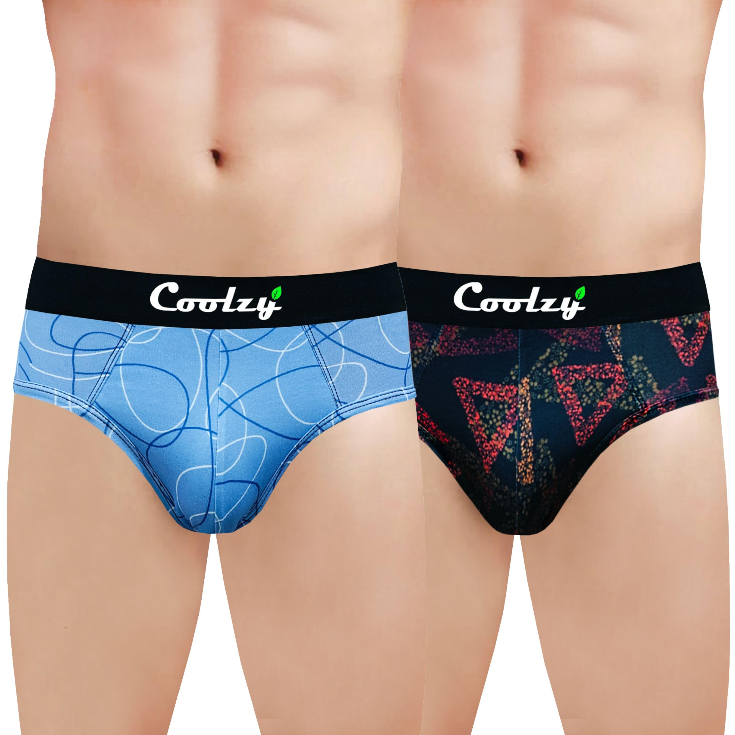 coolzy Cotton Spendex Fabric Altra Soft Brief Printed Underwear Pack of 2-picture-25