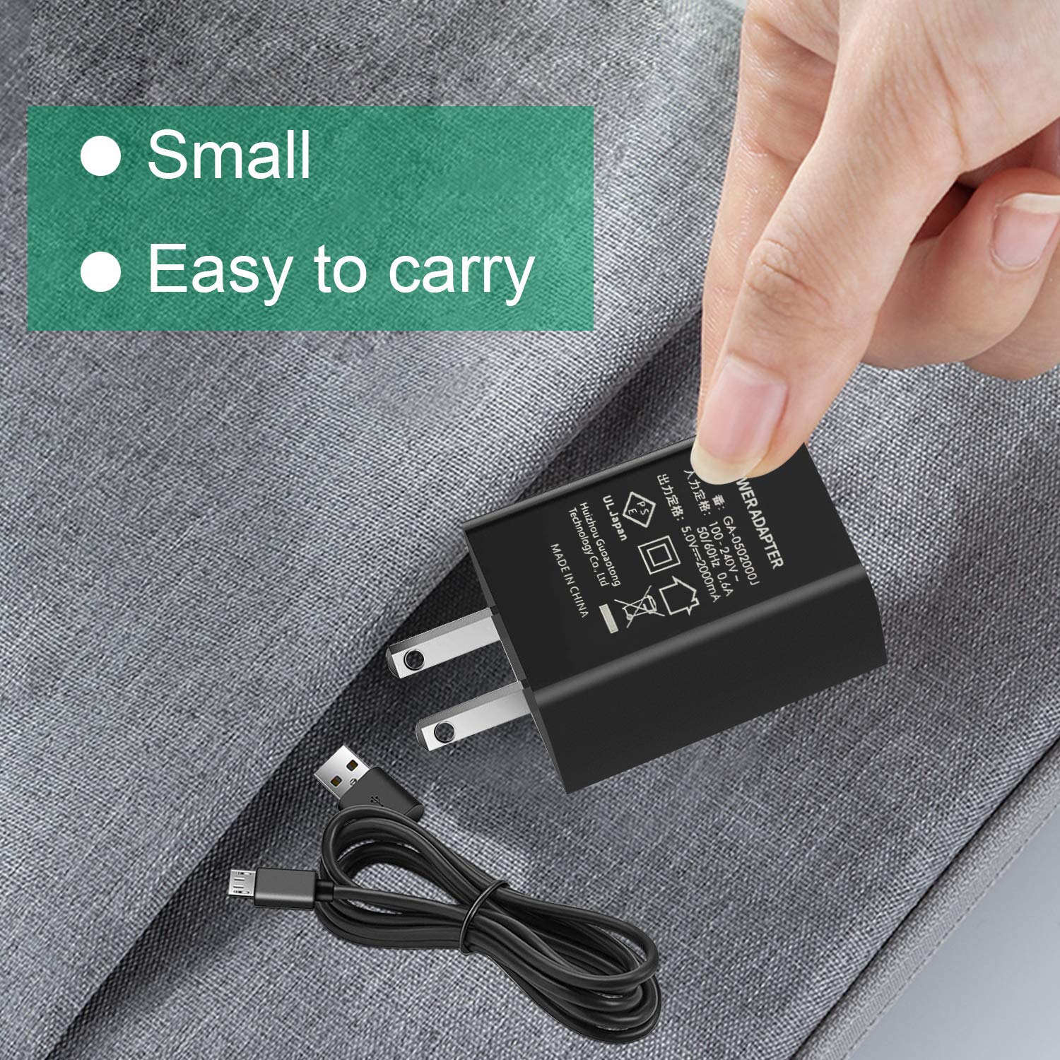 Amazon.co.jp: Kindle充電用充電器、PSE認定2A ACアダプター（5