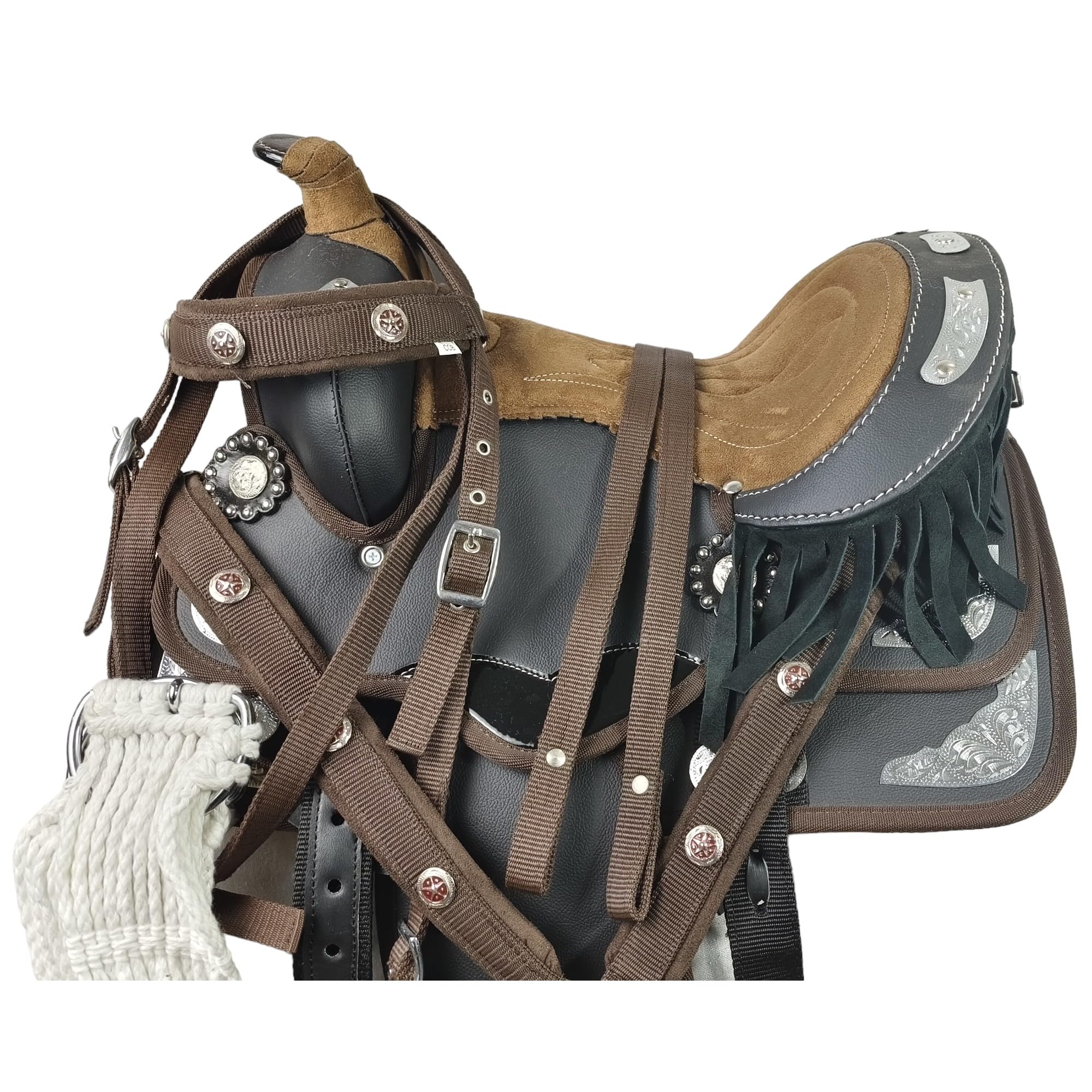 Selle De Trail Western Synthétique Pour Barrel Racing - Toutes Tailles