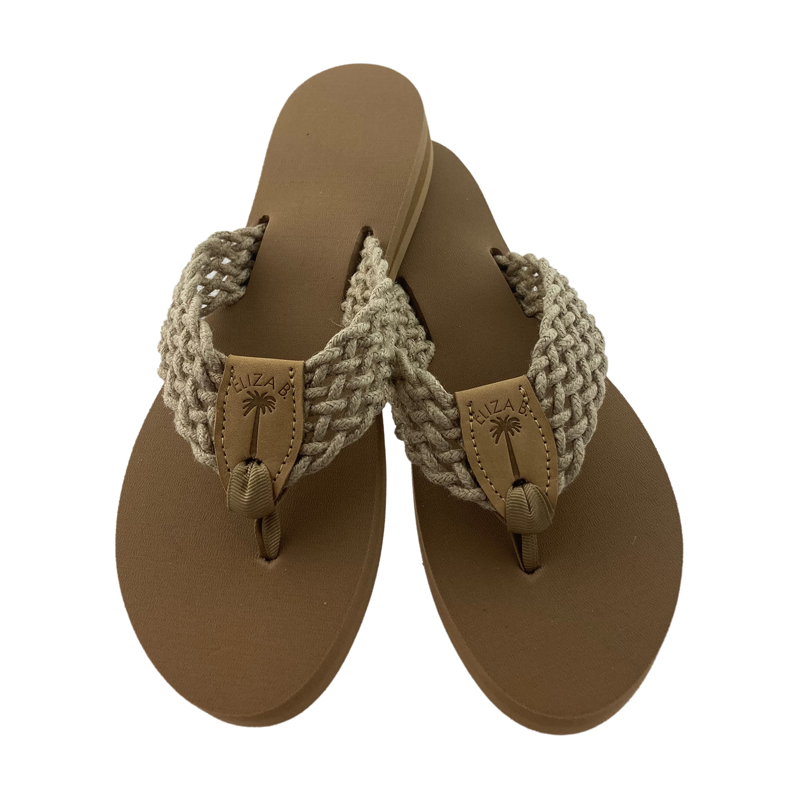 Eliza B.Linen Braid with Almond Sole