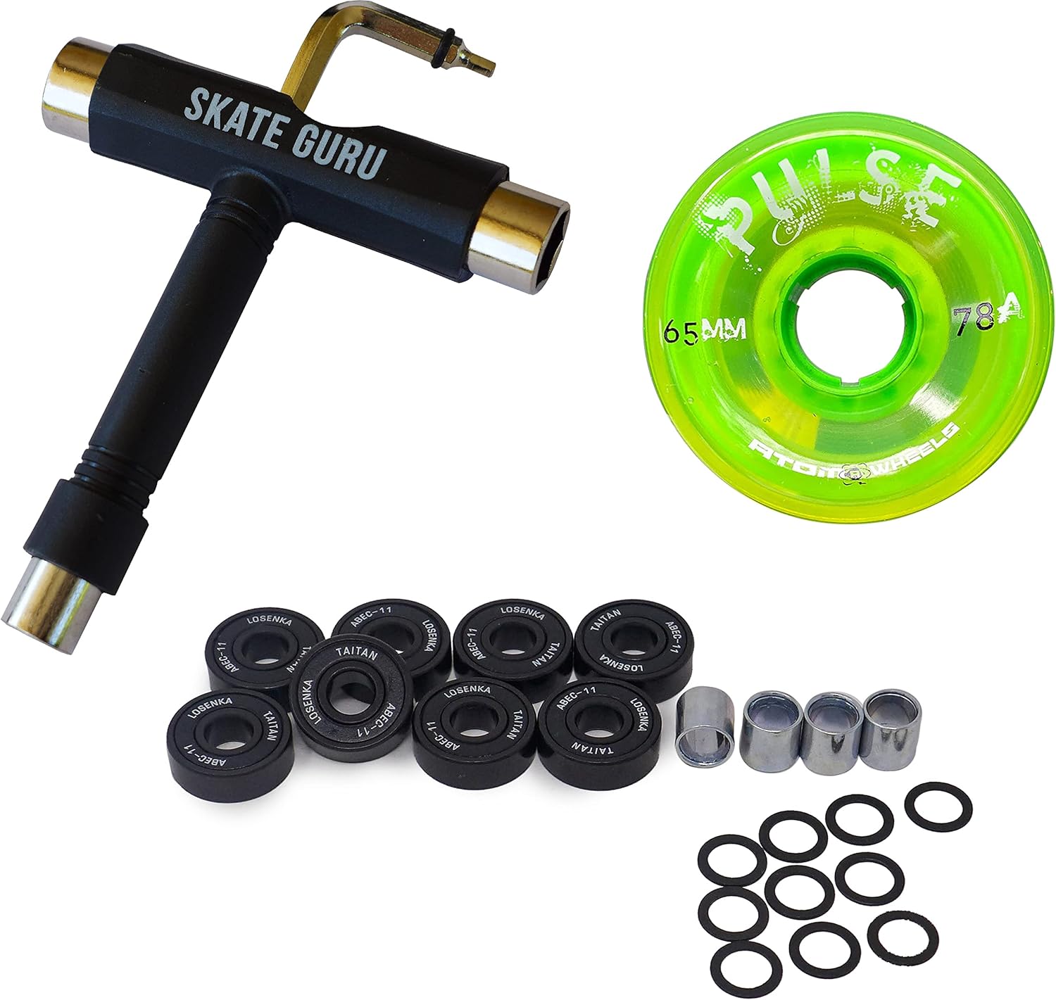 SKATE GURU Atom Skates Pulse Outdoor Quad Roller Wheels Hardness 78A JUST LAUNCHED May 2021
