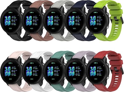 Miniatura 2 de Correa para Garmin Forerunner 955, banda de repuesto de silicona suave para Garmin Forerunner 955  Forerunner 955 Solar (sin rastreador, solo bandas