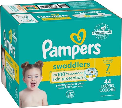 Miniatura 170 de Pañales Pampers Swaddlers, Talla 7 (11.8-22.7 kg), 70 unidades, absorbentes, mantiene al bebé seco y cómodo, pañal desechable seguro para la piel