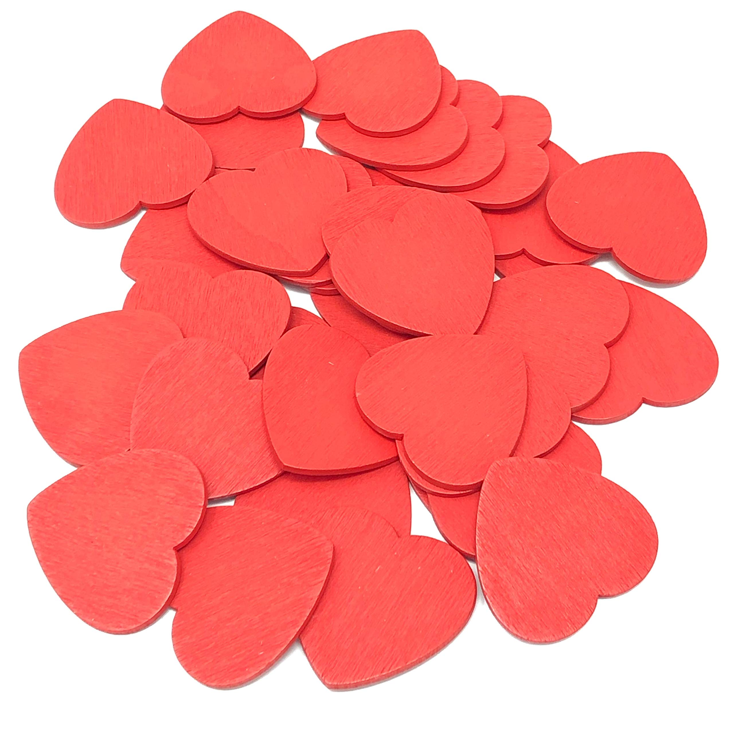 Special TouchesRed 28mm Love Hearts Wooden Shabby Chic Craft Scrapbook Vintage Hearts (25)