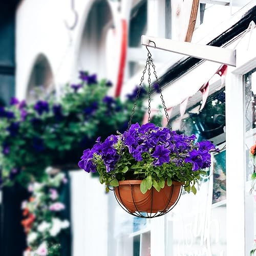 Miniatura 6 de 12 cadenas colgantes de 15.7 pulgadas con ganchos, cadenas para macetas con ganchos, cadena de repuesto de 3 puntos para cesta colgante, macetas,