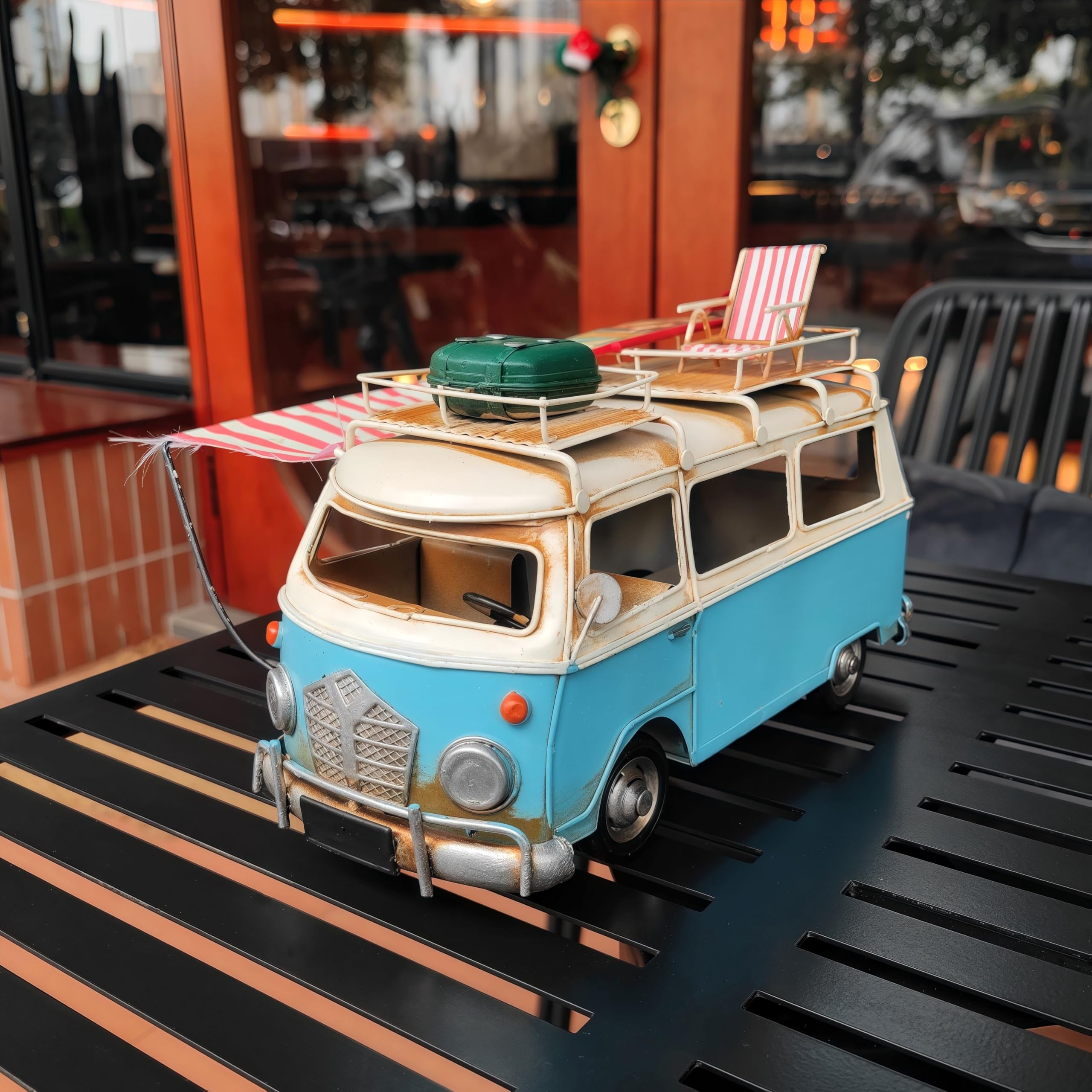 Lego City Police GENUINQ Retro Camper Van Model Bus Metal Vintage