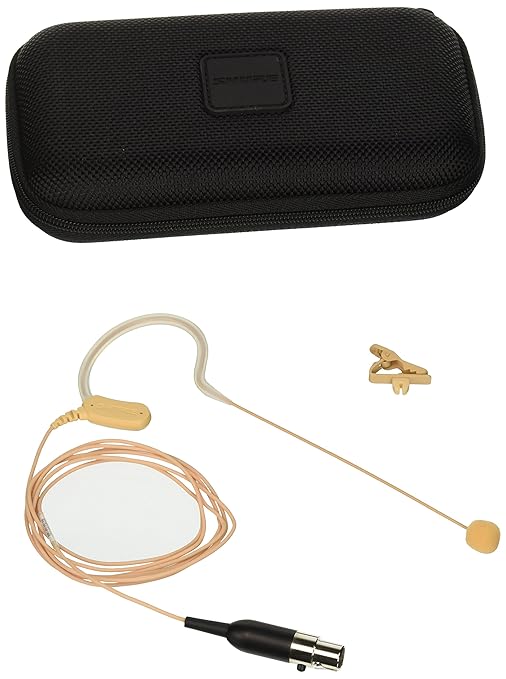 Shure MX153T/O=TQG Omnidirectional Earset Headworn Microphone, Tan