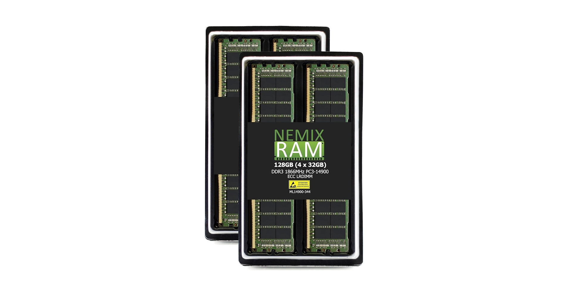 NEMIX RAM 128GB (4X32GB) DDR3 1866MHZ PC3-14900 4Rx4 1.5V