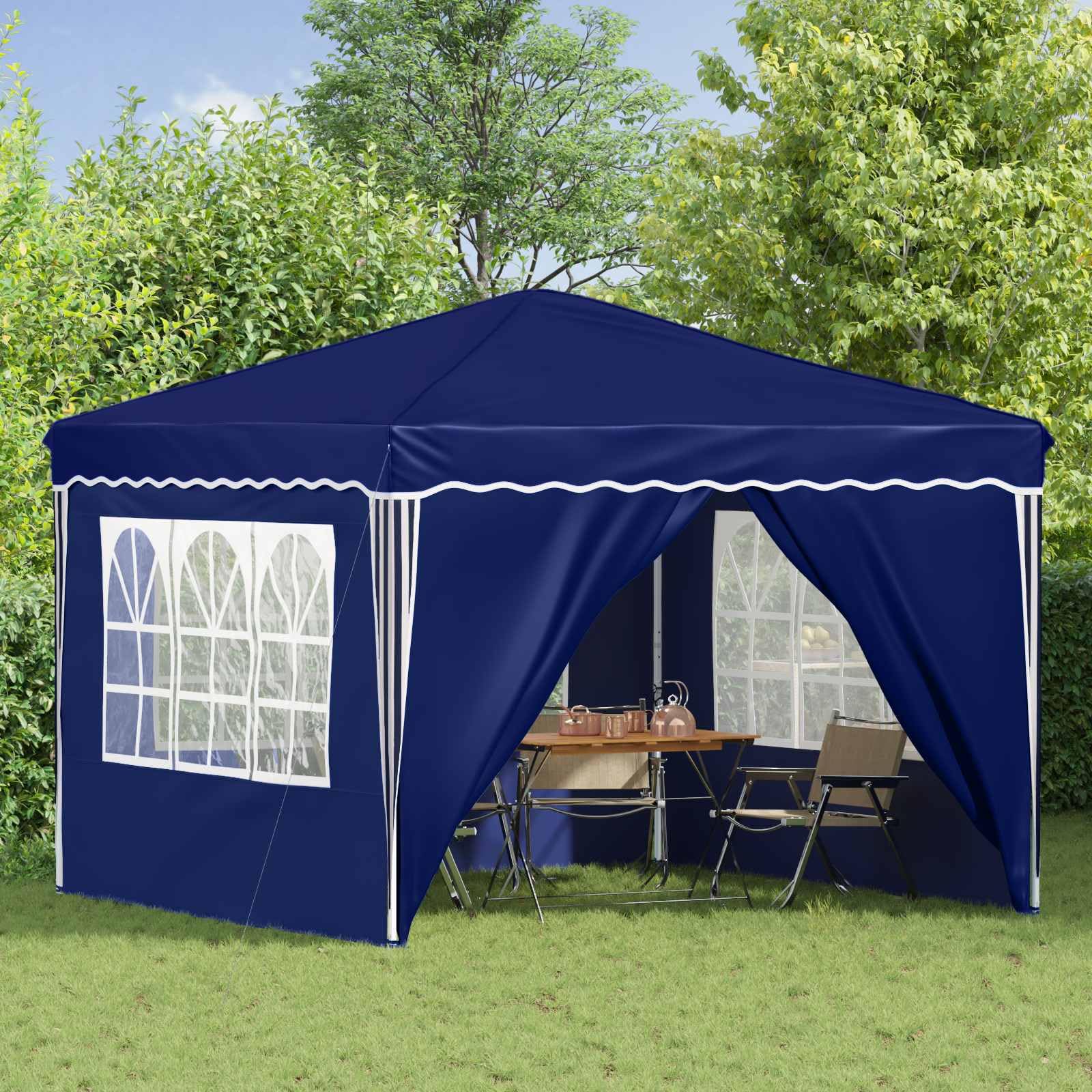 Namiot Pop-up 288 x 288 x 245 cm Oxford Blue