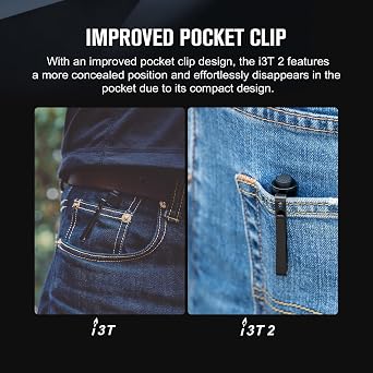 OLIGHT I3T2 EOS Torch 200 Lumens Meters Throw Mini AAA EDC Flashlight Eeveryday Pocket Carry Outdoor Gear for Dog Walking,Hiking,Camping,Joging, Maitenance [Energy Class A]