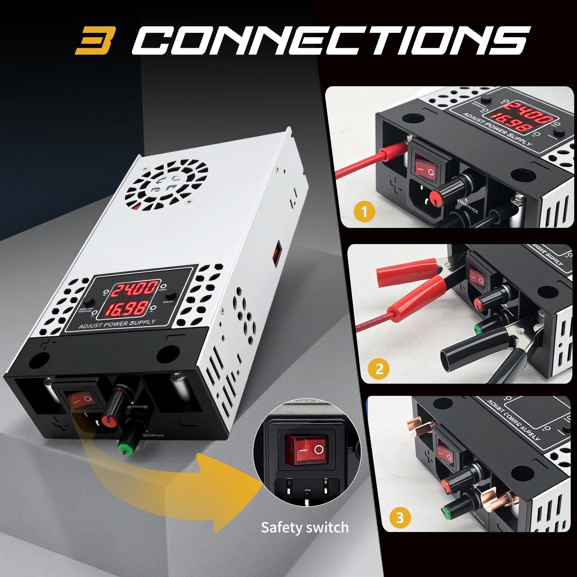 Nowa wersja konwertera AC na DC 30 V 500 W zasilacz, uniwersalny konwerter SMPS 120 V na 12 V, adapter sterownika transformatora prądu stałego do kampera, pompy, taśmy LED, monitora LCD
