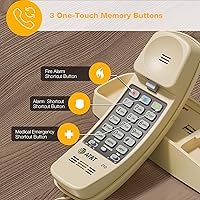 Vista 16 de Teléfono con cable AT&T 688 pies, Negro