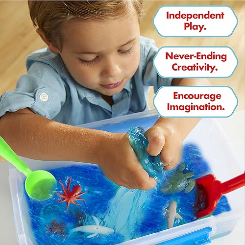 Miniatura 3 de Be Amazing Toys Sense & Grow - Contenedor sensorial de slime de vida marina