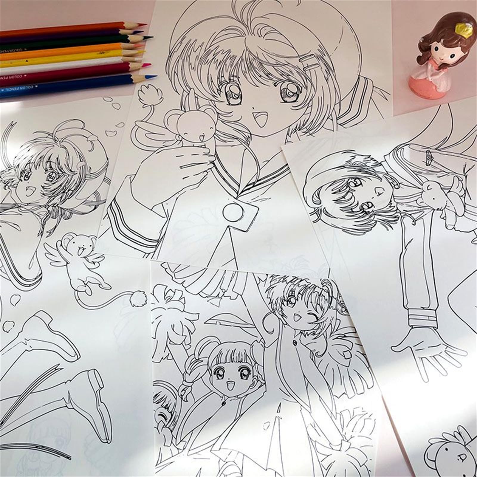 Amazon.co.jp: [SDCADQ]カードキャプターさくら 周辺 手描き本 塗り絵