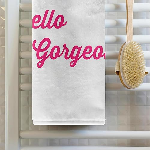 Miniatura 2 de 3dRose Toalla, Imagen de Rosa Hola Hermosa Cita