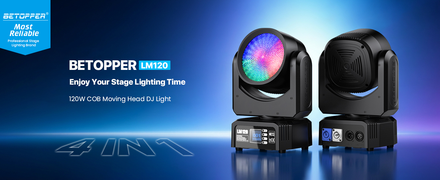 Amazon.com: Moving Head dj Lights for Parties - BETOPPER Stage