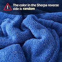 Vista 6 de Manta de lana JML, manta de Sherpa de 3 piezas, muy suave, cálida, estilo coreano, reversible, manta de borrego para el invierno estampada