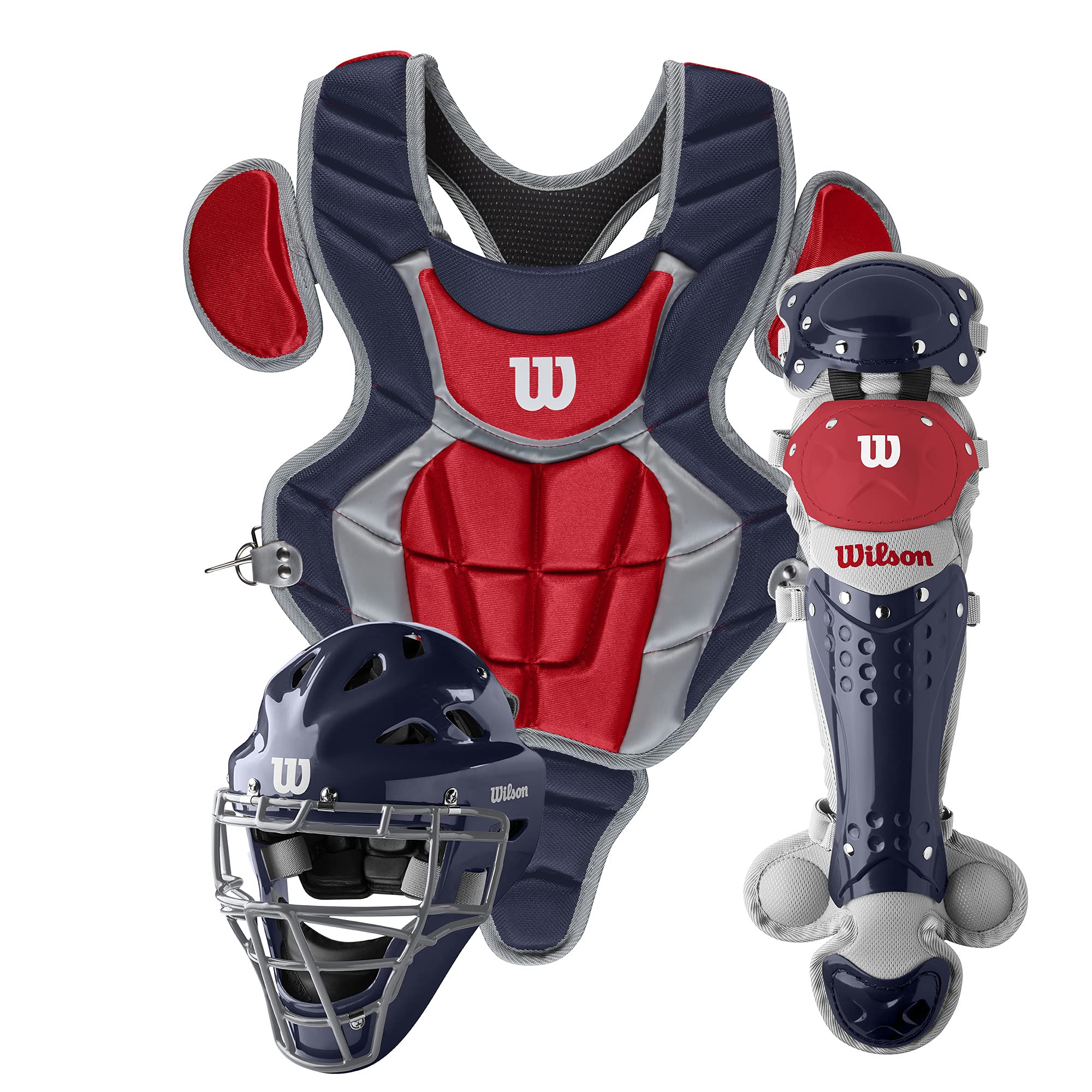 Amazon | WILSON C200 ユースキャッチャーギアキット - ネイビー