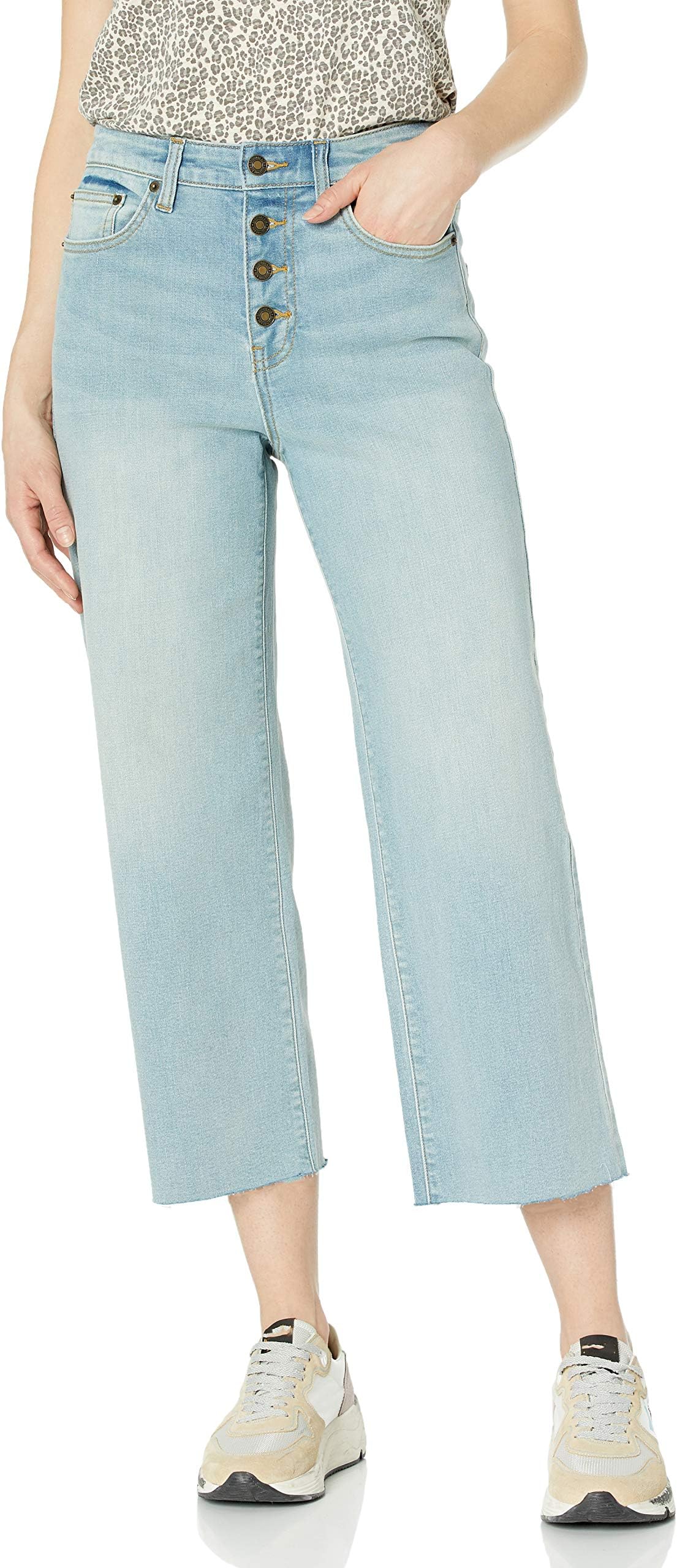 Goodthreads Women's High-Rise Wide Leg Cropped Jean
