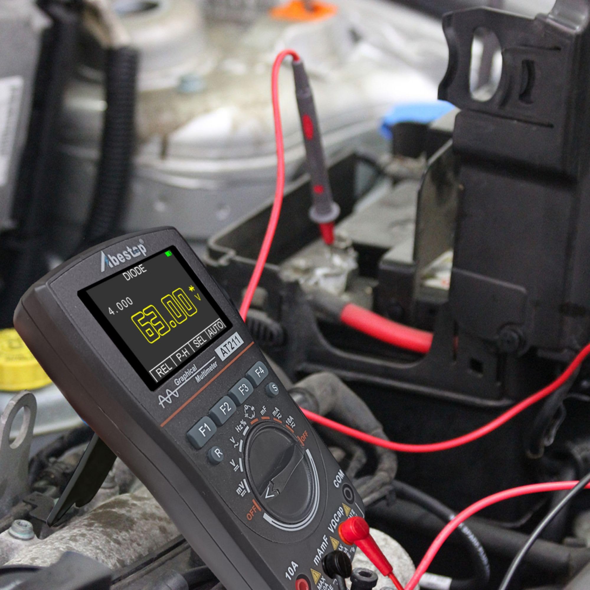 AT211 Oscilloscope Multimeter 2 in1 Oscilloscope 1MHz Bandwidth 2.5Msps Sampling Rate Meter Function AC/DC Current/Voltage Tester