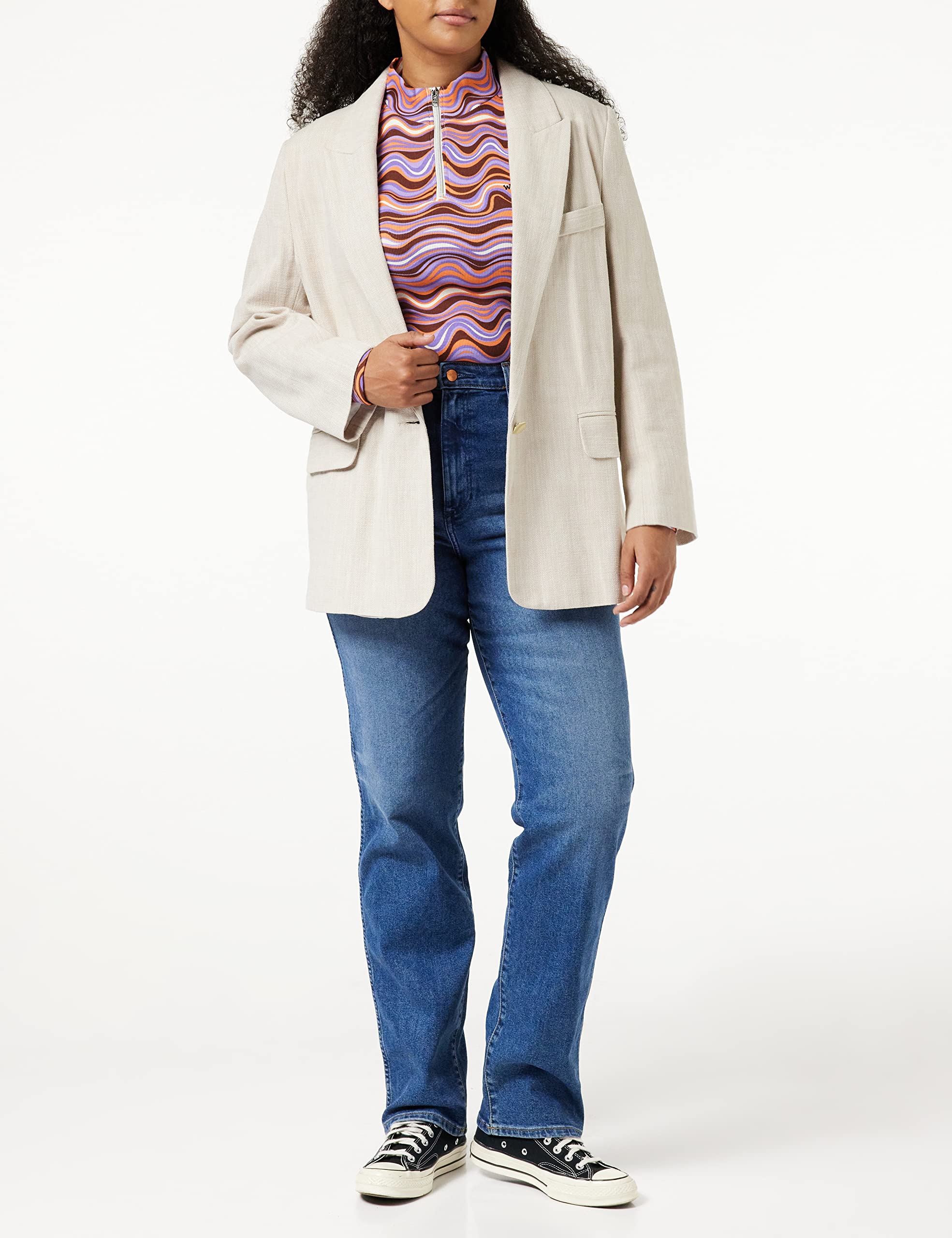 Wrangler Mom Straight - Dżins Kobiety