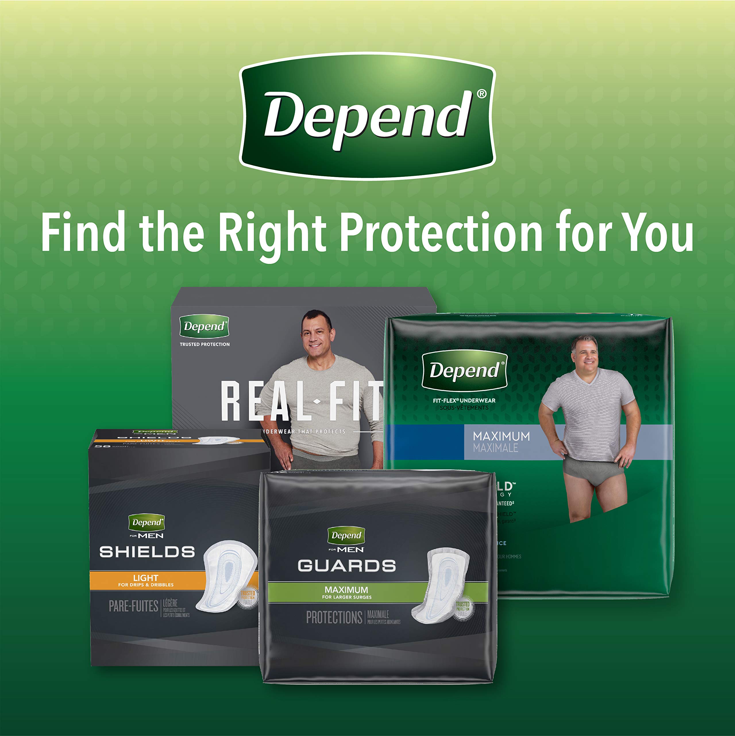 Depend FITFLEX Incontinence Underwear for Men, Maximum Absorbency