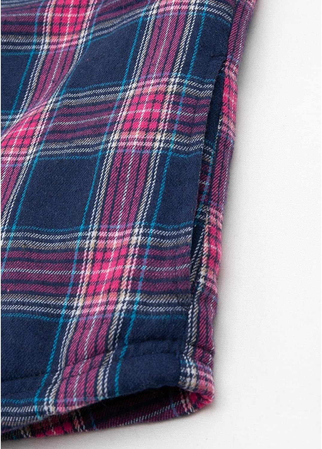 Lisskolo Women's Sherpa Flannel Jacket with Hand Pockets,Warm Fleece Lined Button Up Plaid Flannel Shirt Jackets - Image 6